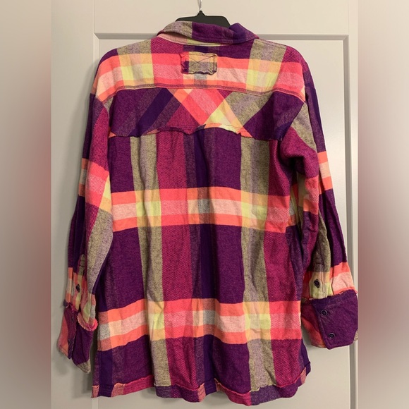 Free People We The Free So Long Summer Plaid Top Size Small 100% Cotton - Picture 6 of 16